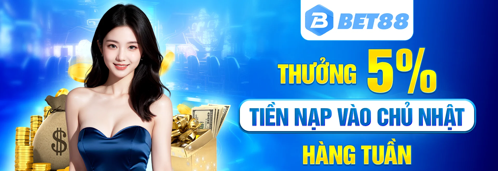 Thưởng 5% hoa hồng tại Bet88